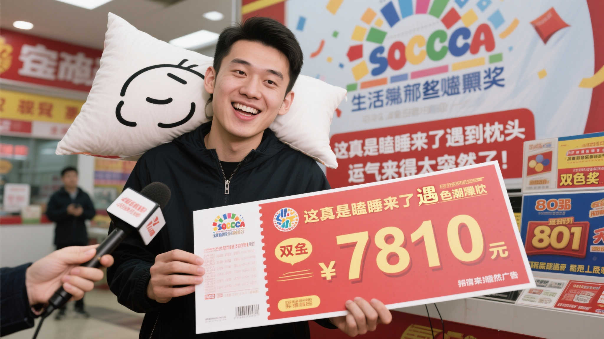 80后小伙喜中双色球781万 直呼瞌睡送枕头正当时 80后小伙喜中双色球781万 直呼瞌睡送枕头正当时