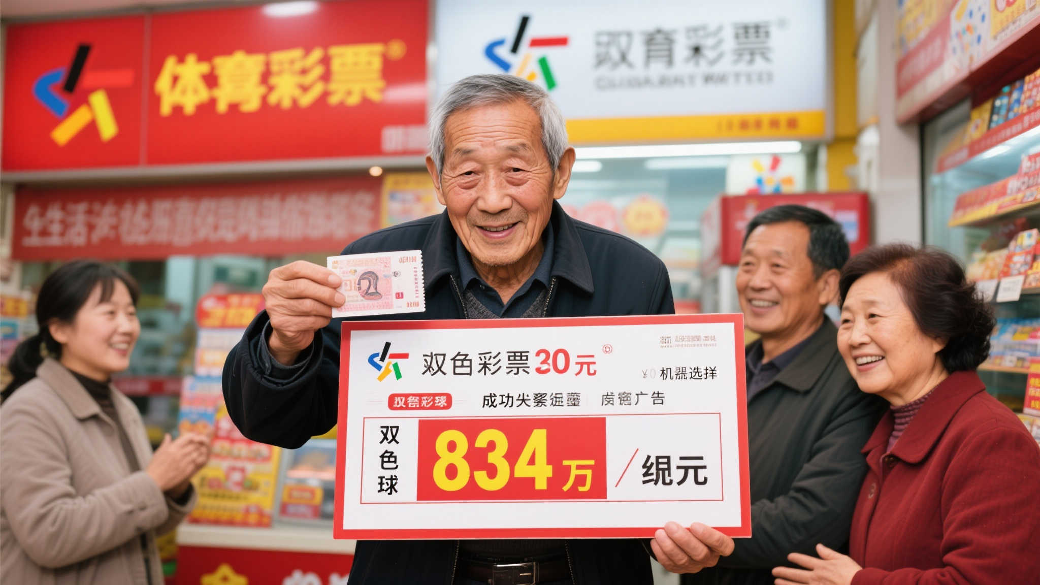 老彩民20元机选喜中双色球834万 暂瞒家人惊喜-图 老彩民20元机选喜中双色球834万 暂瞒家人惊喜-图