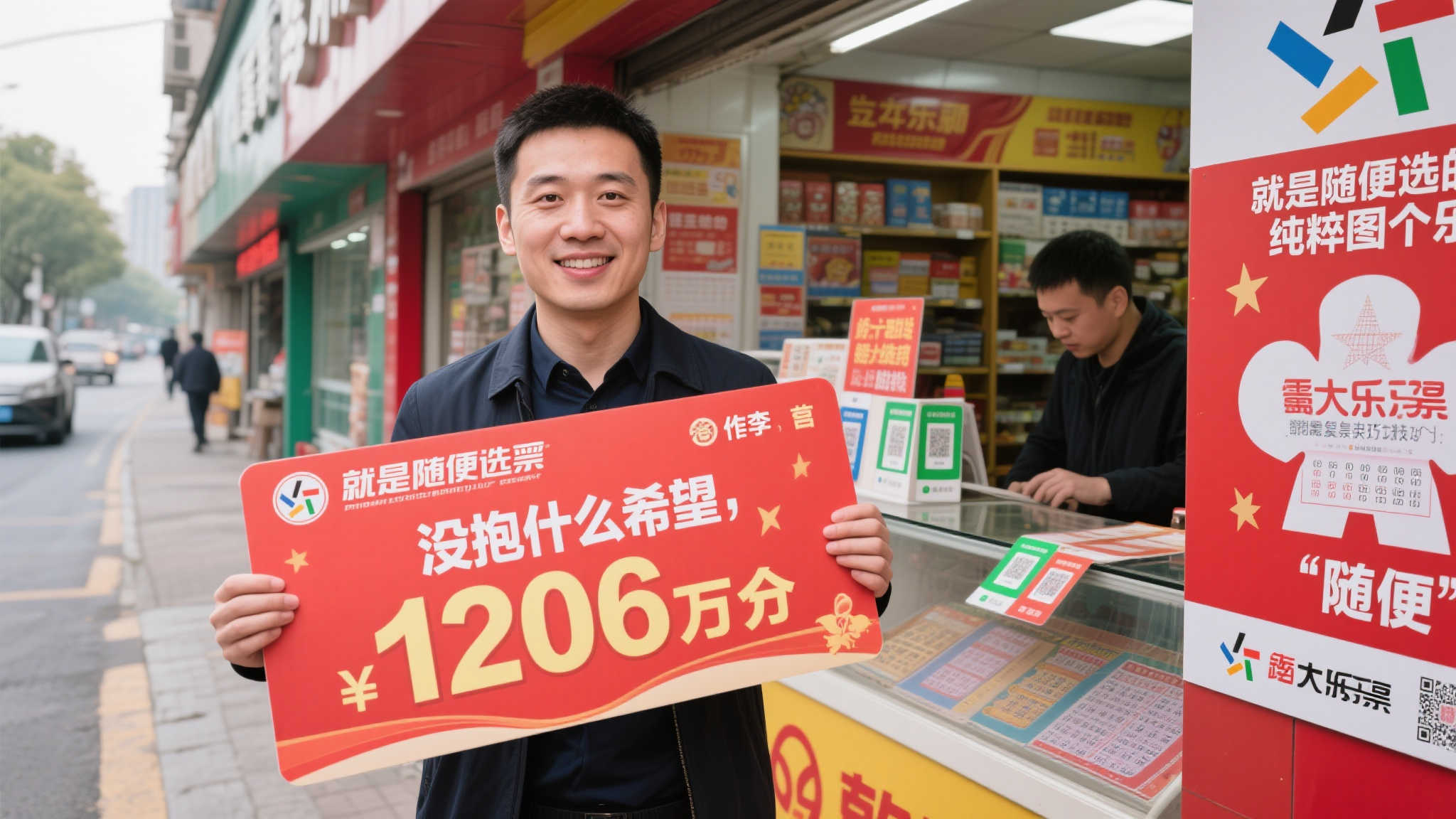 80后下班路上随手买彩票，意外中得大乐透1206万，至今仍不敢相信