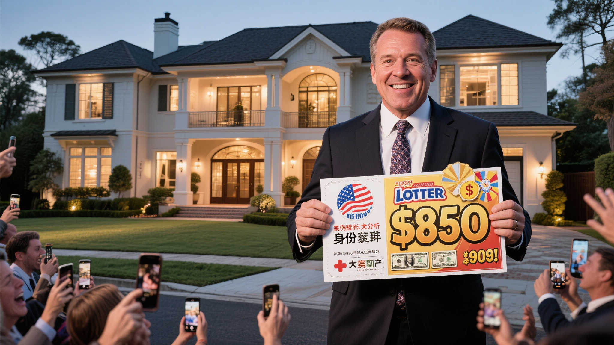 20亿美元彩票得主被诉曝光身份，新购豪宅引关注