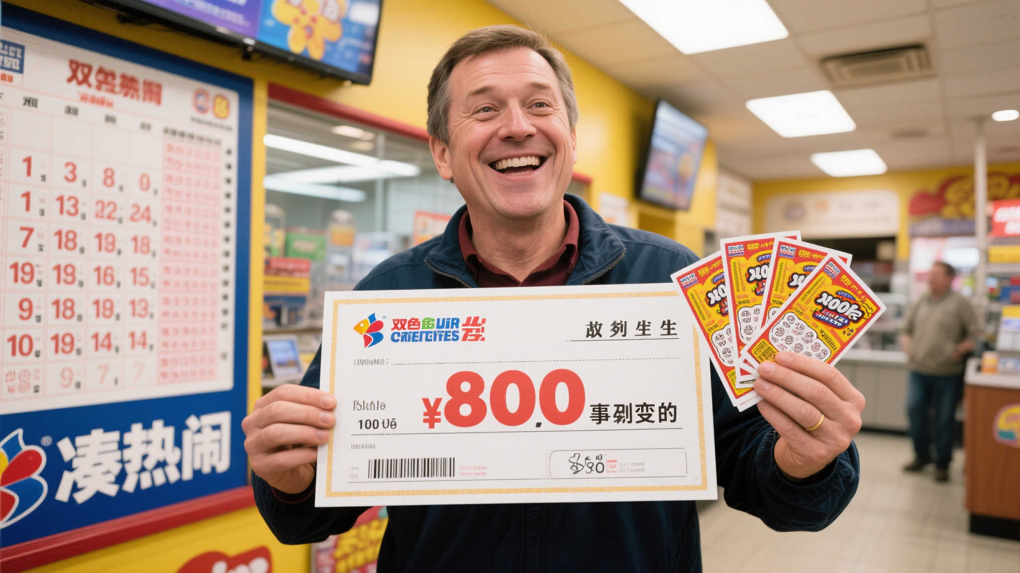 双色球忠实粉丝意外刮出80万大奖：随手买几张刮刮乐试运气