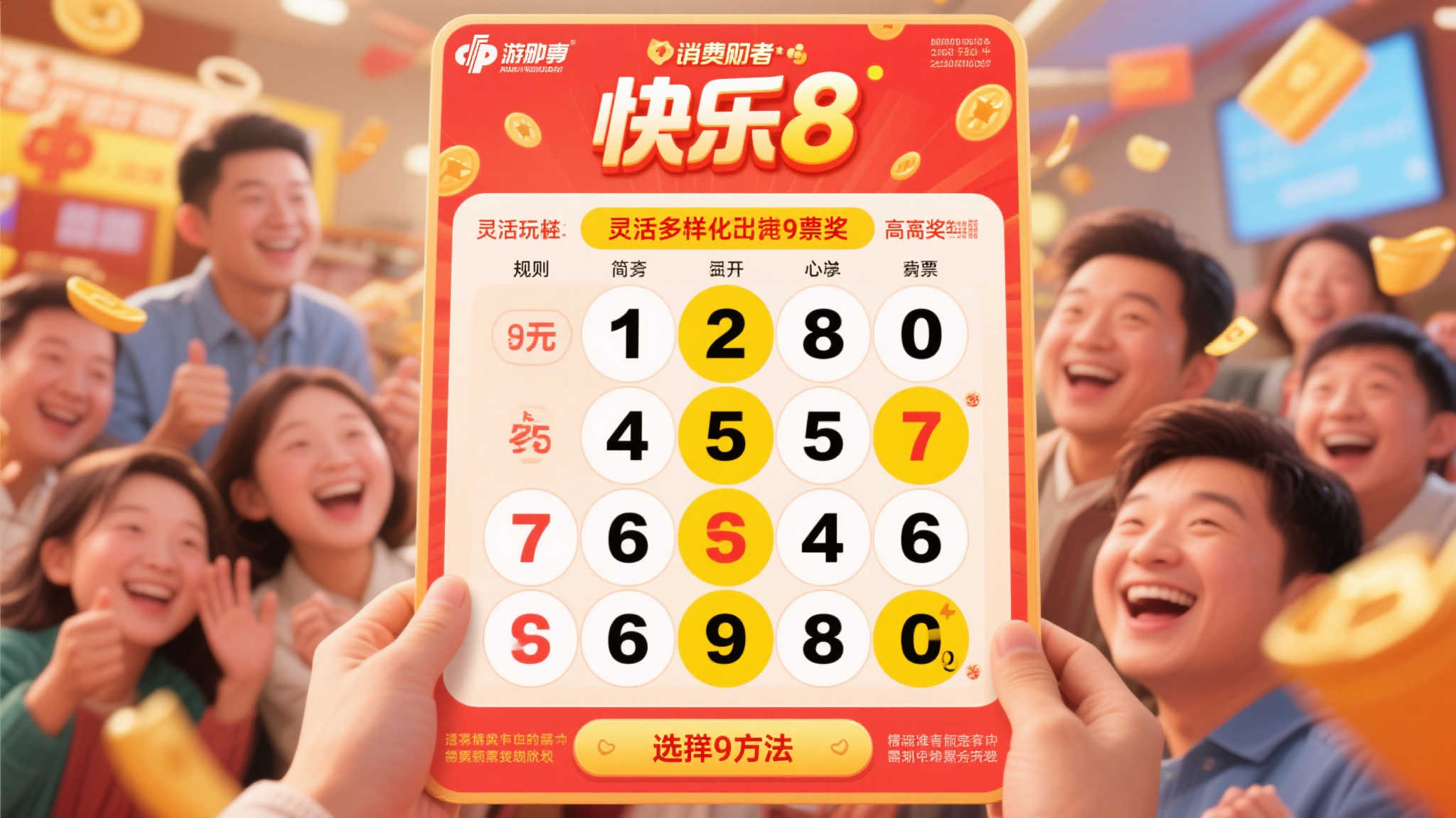 彩民仅花2元精准选号，喜中快乐8选九玩法30万大奖