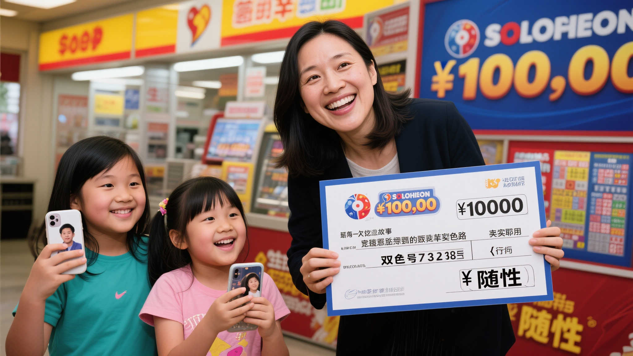 三孩母亲喜中双色球千万大奖，朋友圈数字成选号灵感