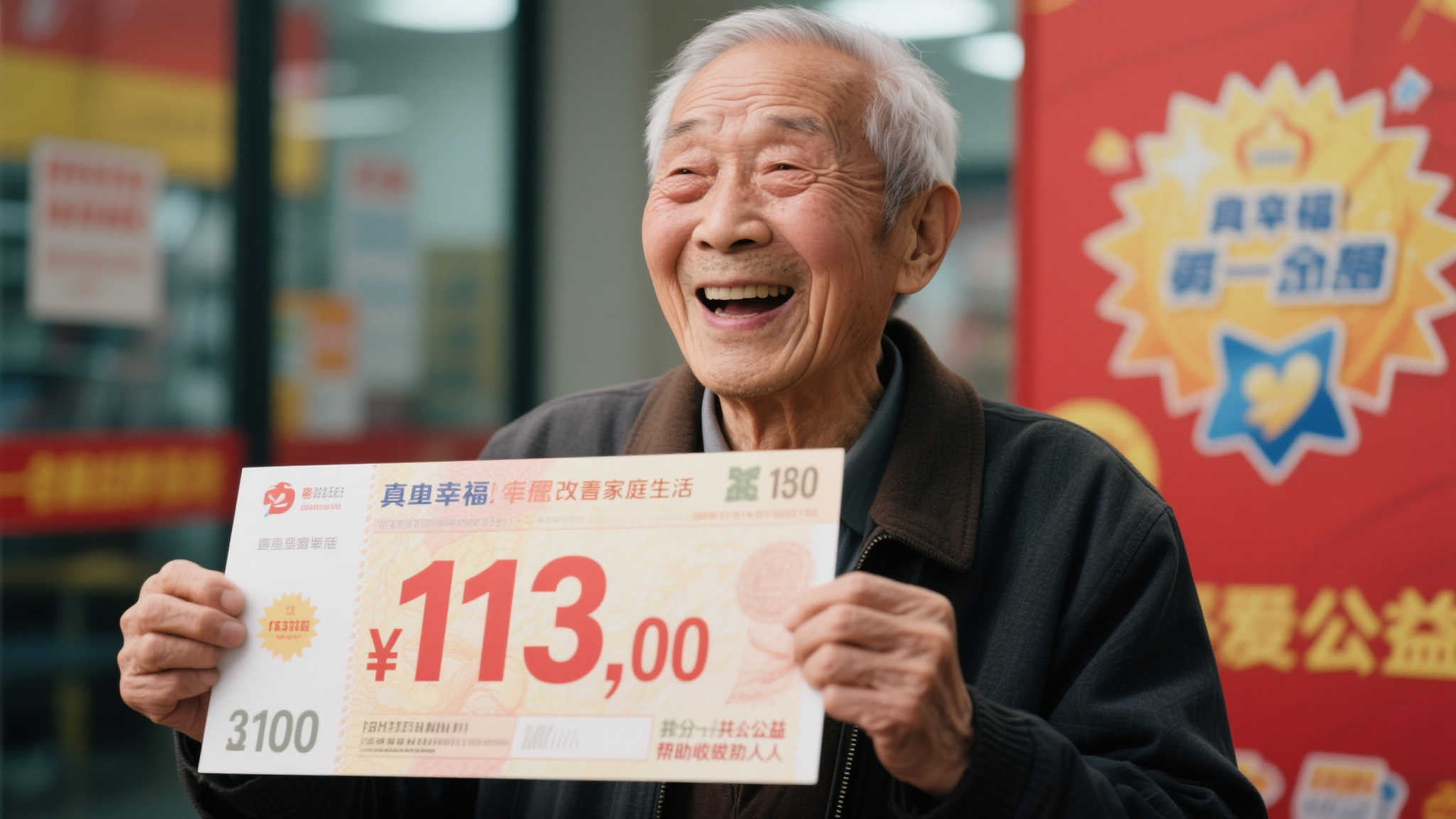 老彩民时隔十余年再战七乐彩，喜获113万大奖