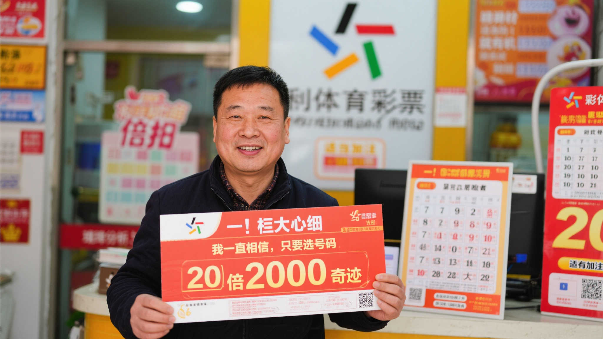 体彩忠实粉丝20倍投注勇夺200万，惊喜连连再中大奖！