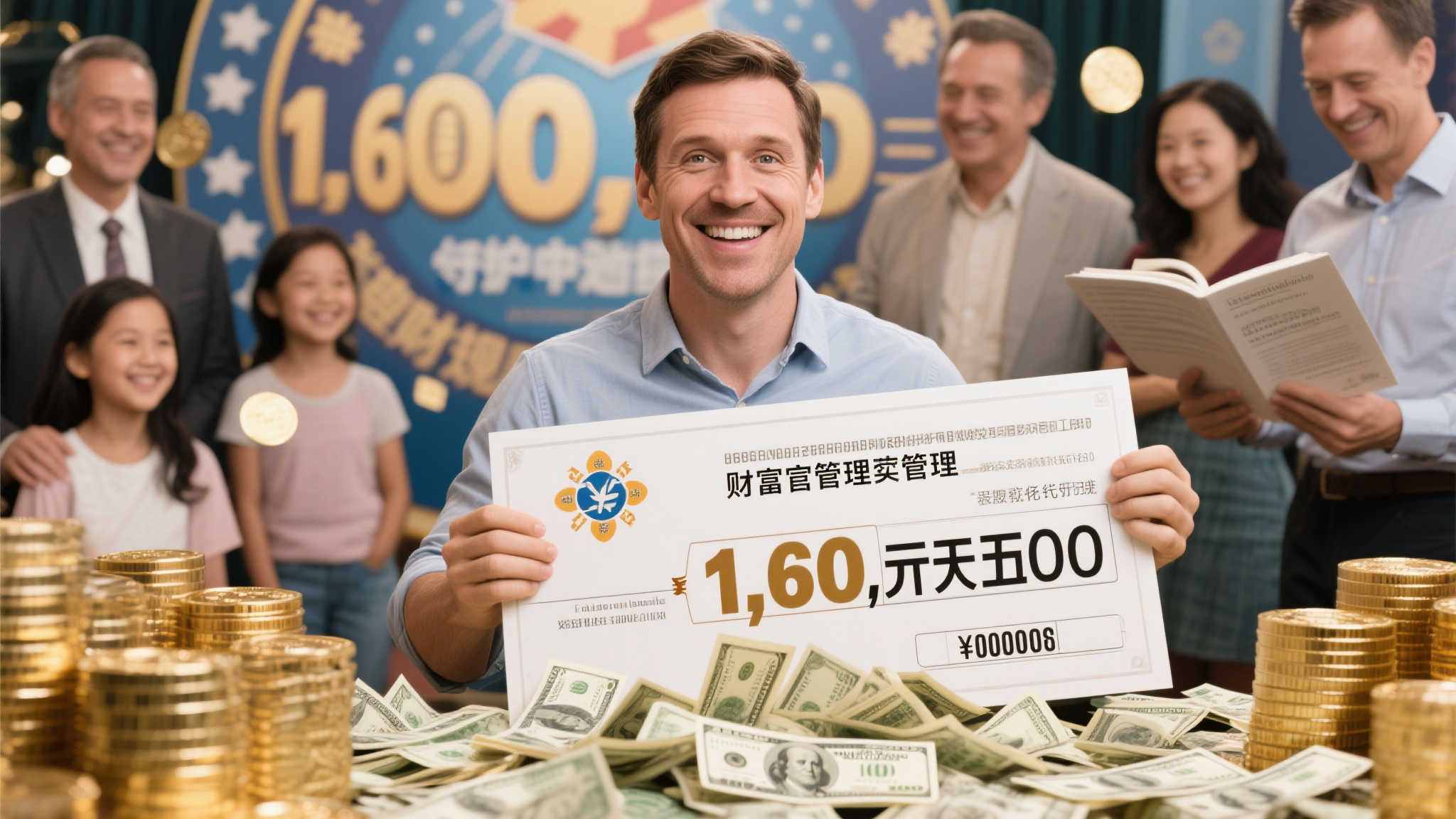 男子中1.6亿大奖隐瞒子女2年 担忧挥霍终吐露真相-图