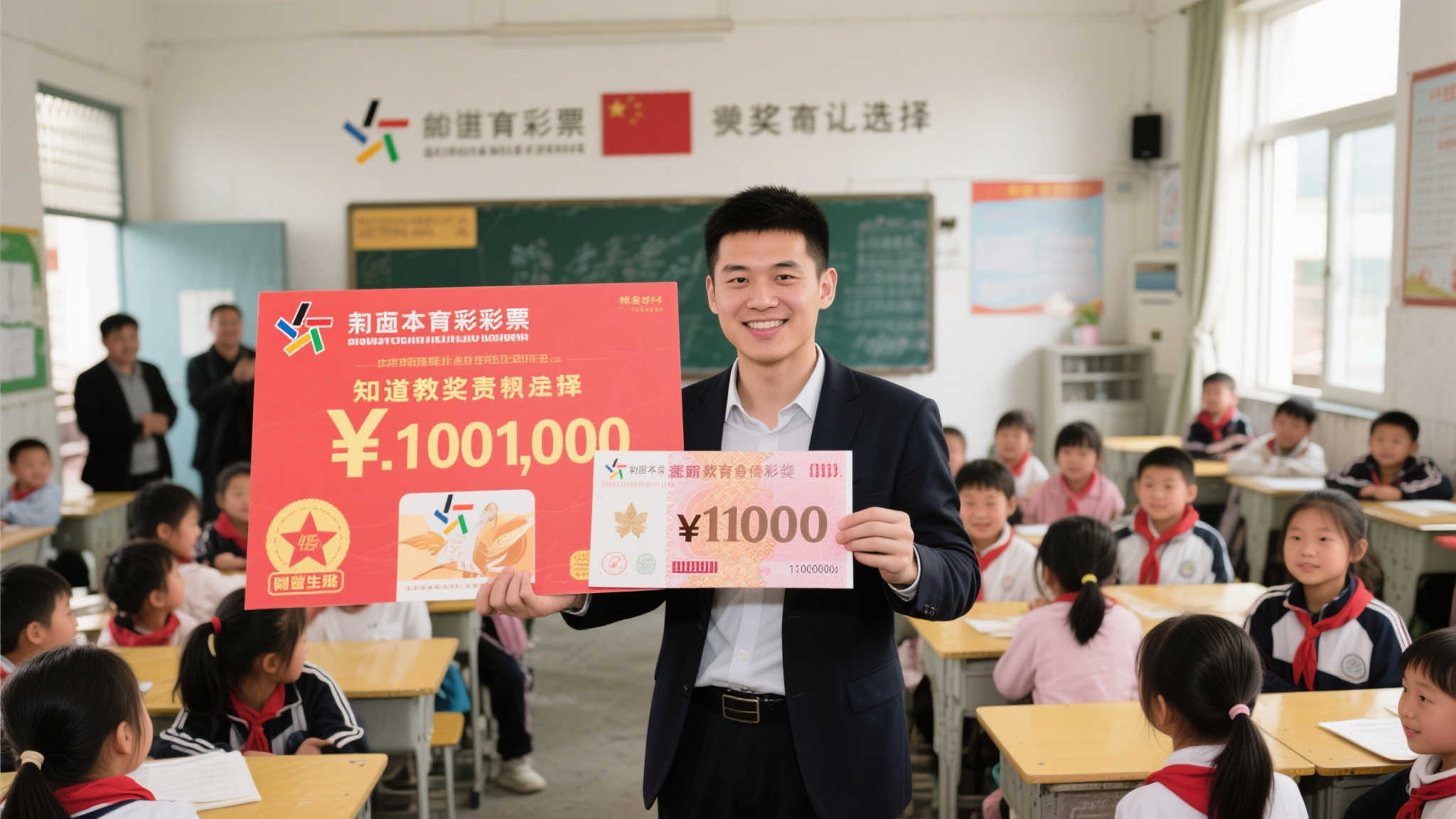 小哥20元中大乐透千万巨奖 兑奖后赶回课堂教学生