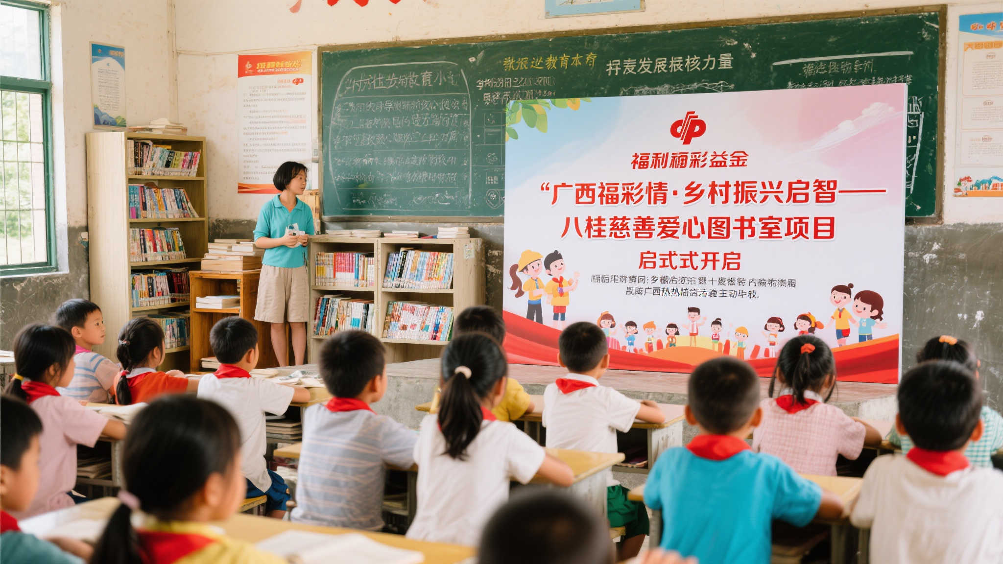 八桂书香暖乡村，福彩情牵爱心助振兴